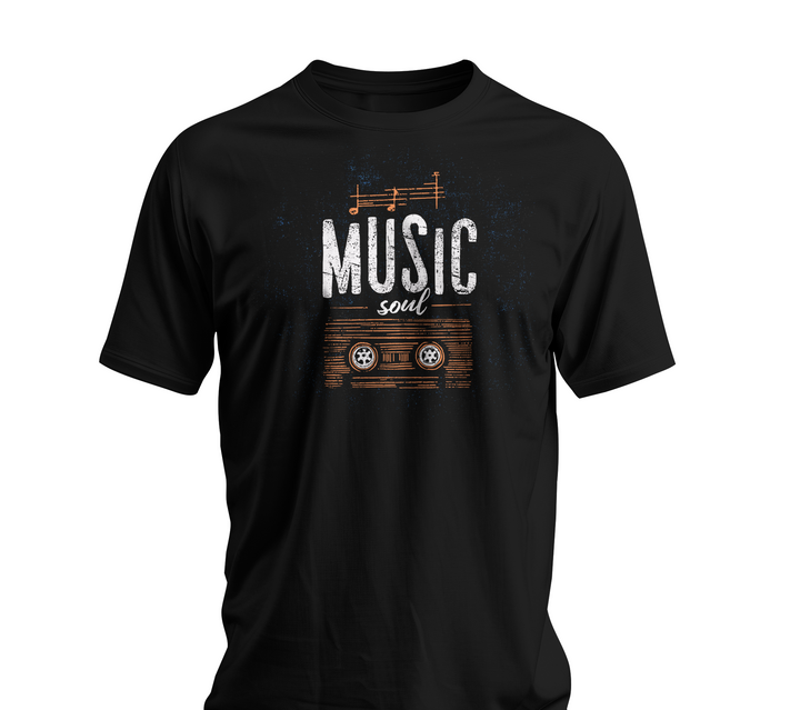 Music Soul T-Shirt – Retro Cassette Tape Graphic Tee | Music Lover Gift UK