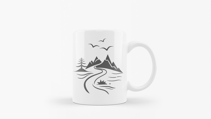 Good Morning Mountain Adventure Mug | Scenic Mountain Design | Outdoor Enthusiast's Coffee Mug