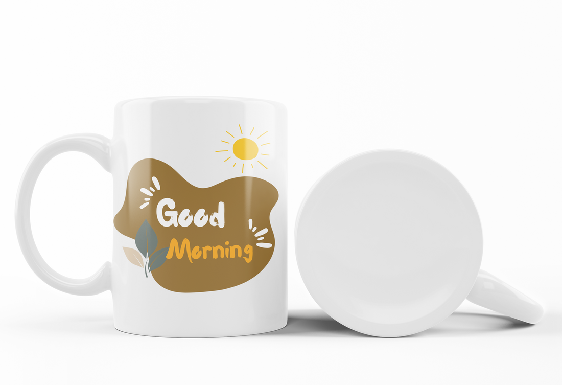 Good Morning & Scenic Nature Mug Set | Sunrise and Landscape | Perfect Gift for Coffee Lovers