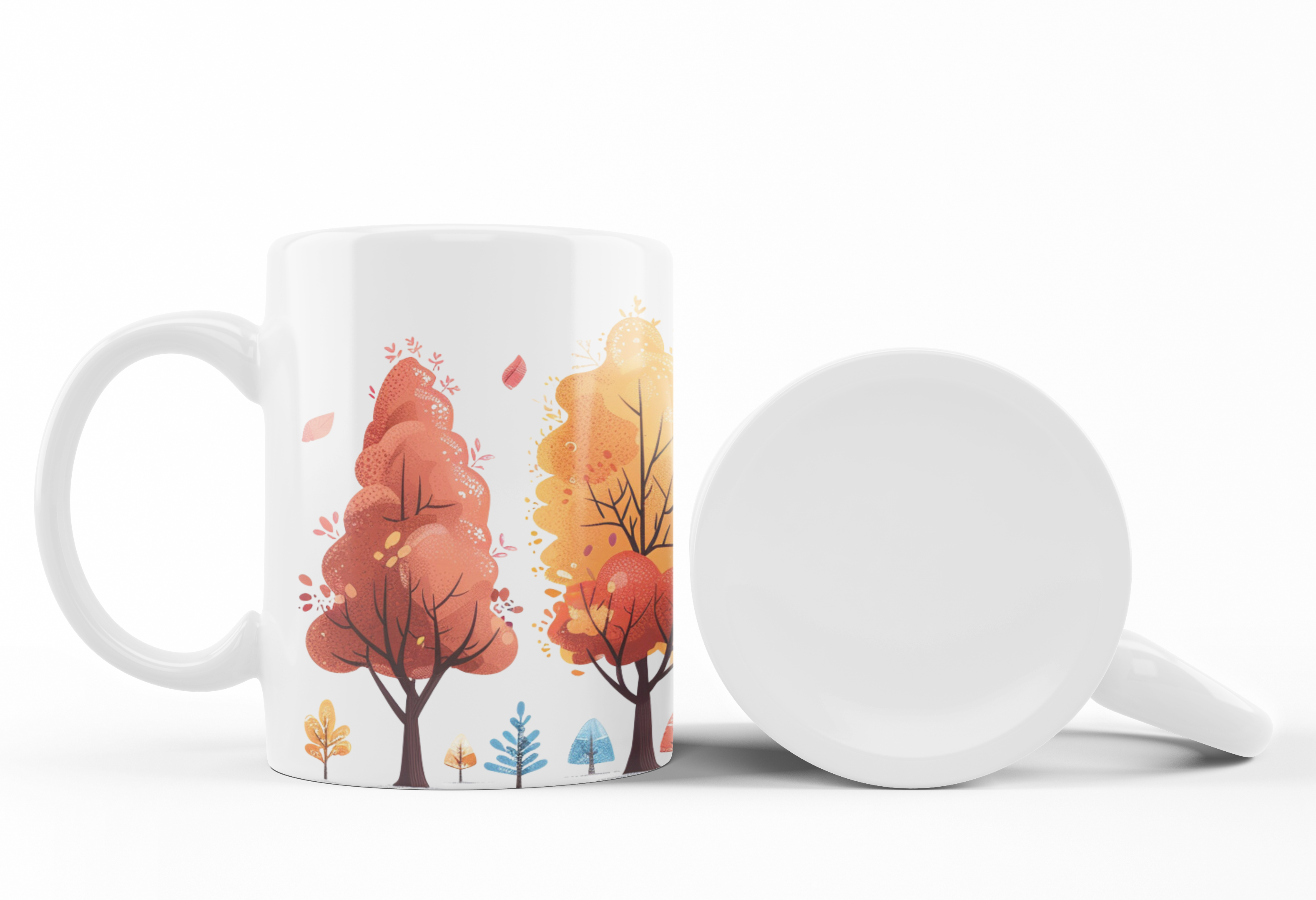 with Colorful Tree and Falling Leaves Design, Perfect Gift for Nature Lovers