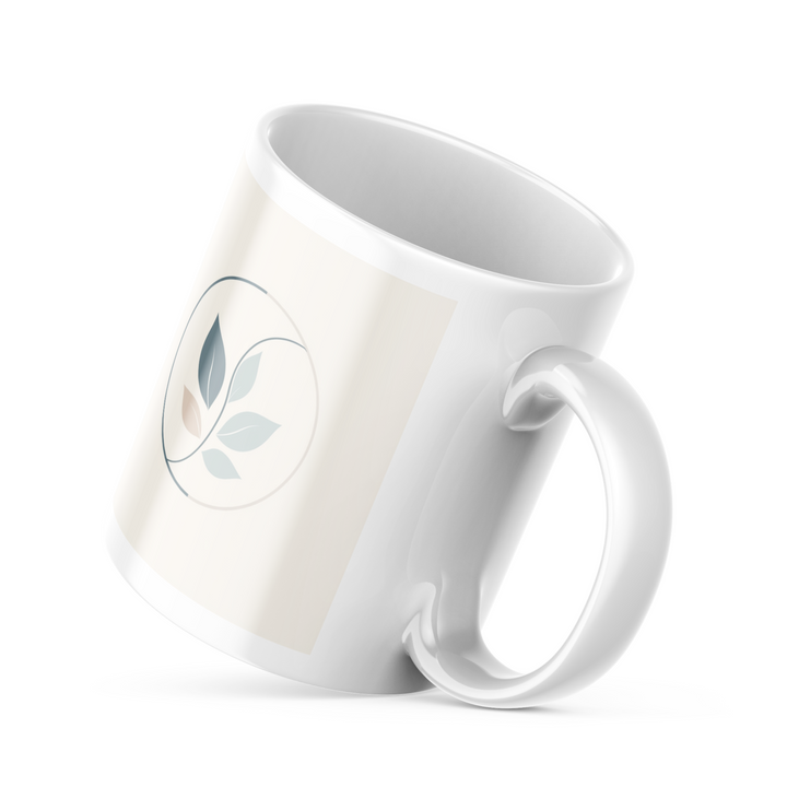 "Good Morning" Minimalist Nature-Inspired Mug – Double-Sided Ceramic Coffee Mug 11 oz (325 ml) – Dishwasher & Microwave Safe – Designed for Nature Enthusiasts and Coffee Lovers