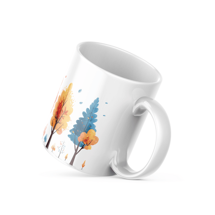 Colorful Seasons Mug Set | Enchanting Tree Design | Perfect for Nature Lovers