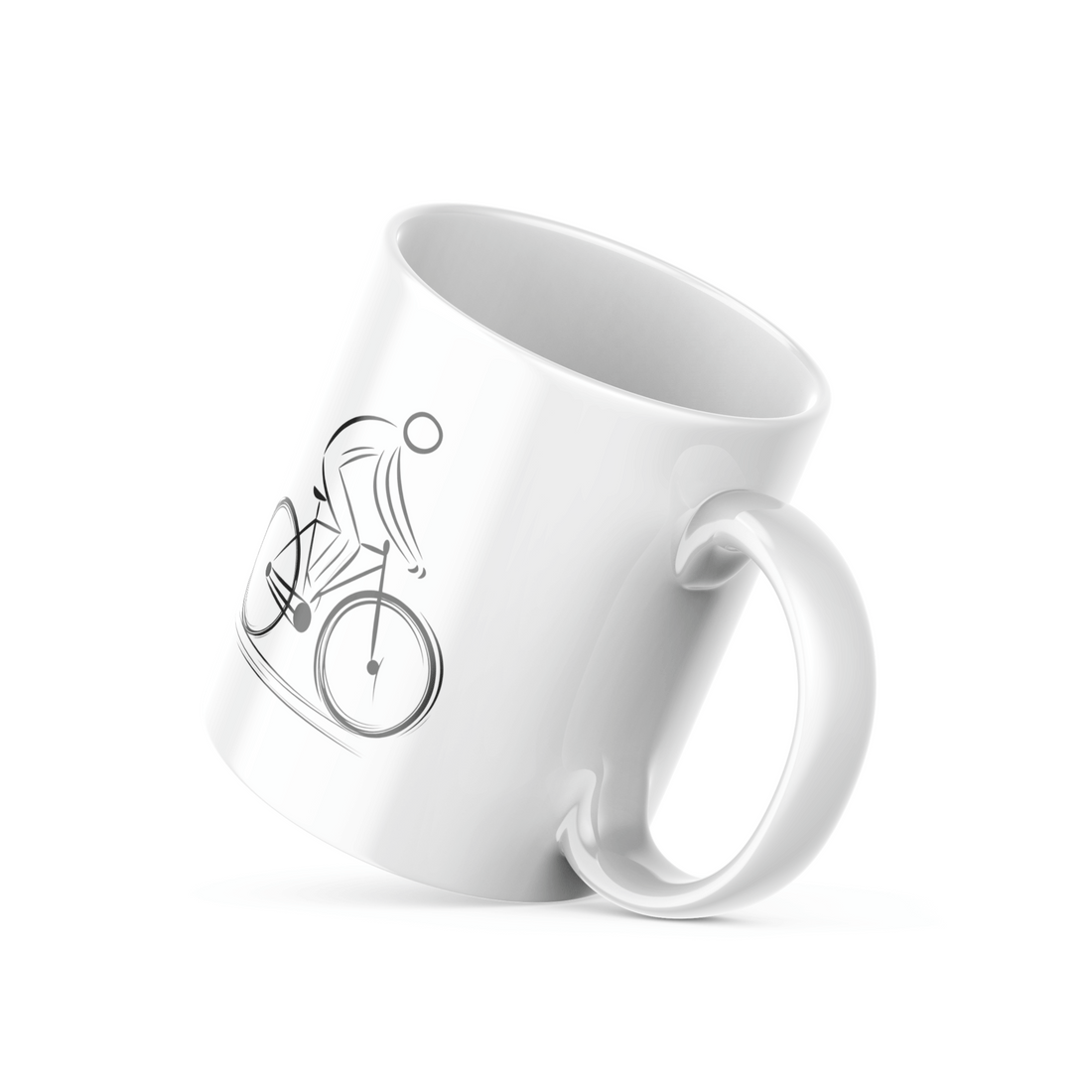 Good Morning Cycling Mug Set | Minimalist Bicycle Design | Perfect for Bike Lovers & Morning Rides