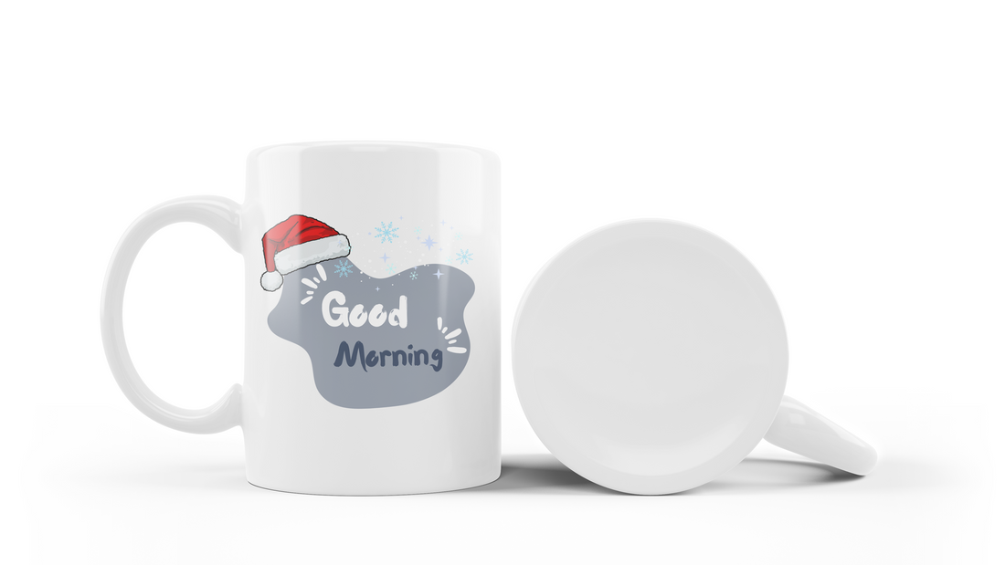 Christmas Cat Good Morning Mug | Festive Holiday Mug | Perfect Gift for Cat Lovers