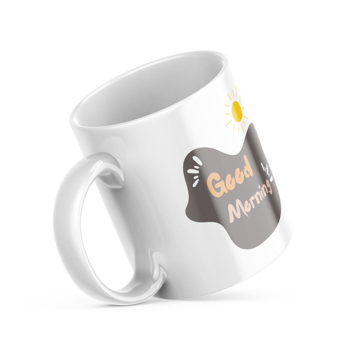 Adorable Cats Good Morning Ceramic Coffee Mug, 11 oz Double-Sided Mug with Cute Cat Illustrations and "Good Morning" Design, Dishwasher and Microwave Safe Mug for Cat Lovers, Inspired by Nature