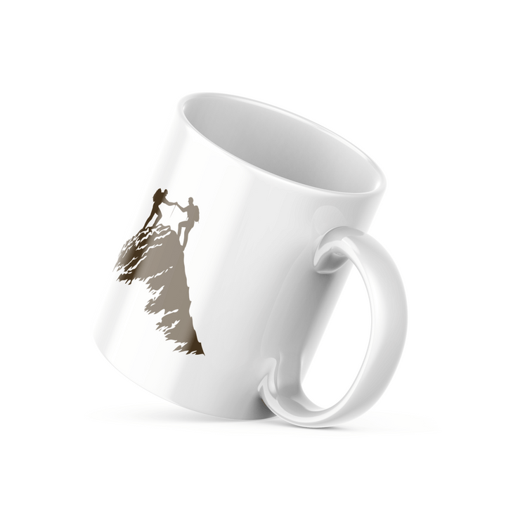 Adventure Morning Mug Set | Mountain Climbing Design | Inspiring Drinkware for Outdoor Enthusiasts