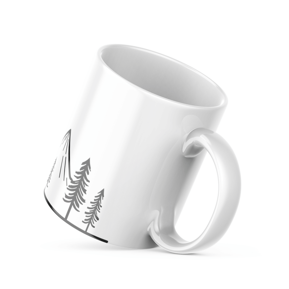 ☀️ Minimalist Mountain Sunrise Mug – Nature-Inspired Ceramic Coffee Mug for Adventure Lovers