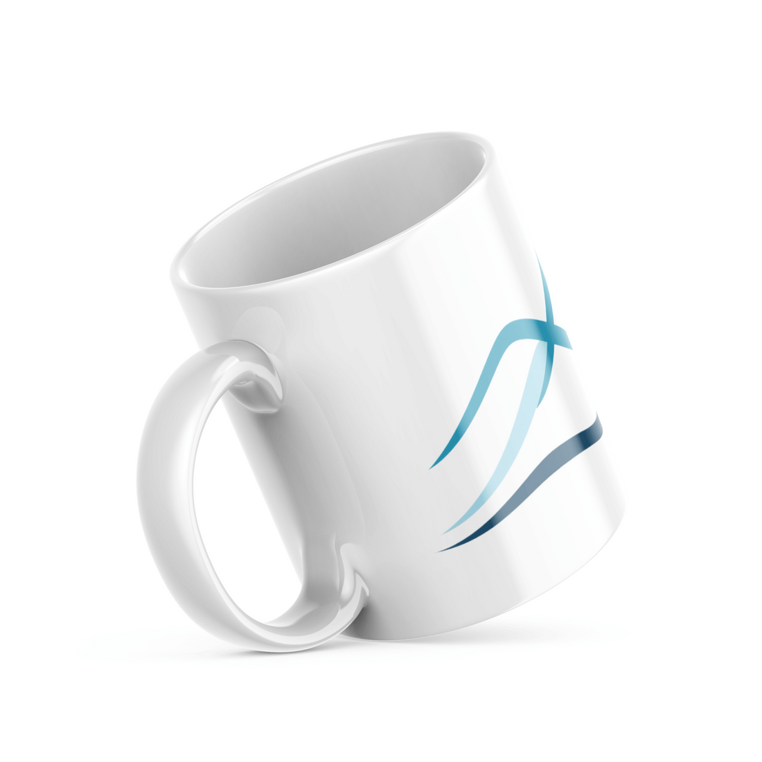 Ocean Waves Mug Set | Minimalist Wave Design | Tranquil Blue Drinkware for Ocean Lovers