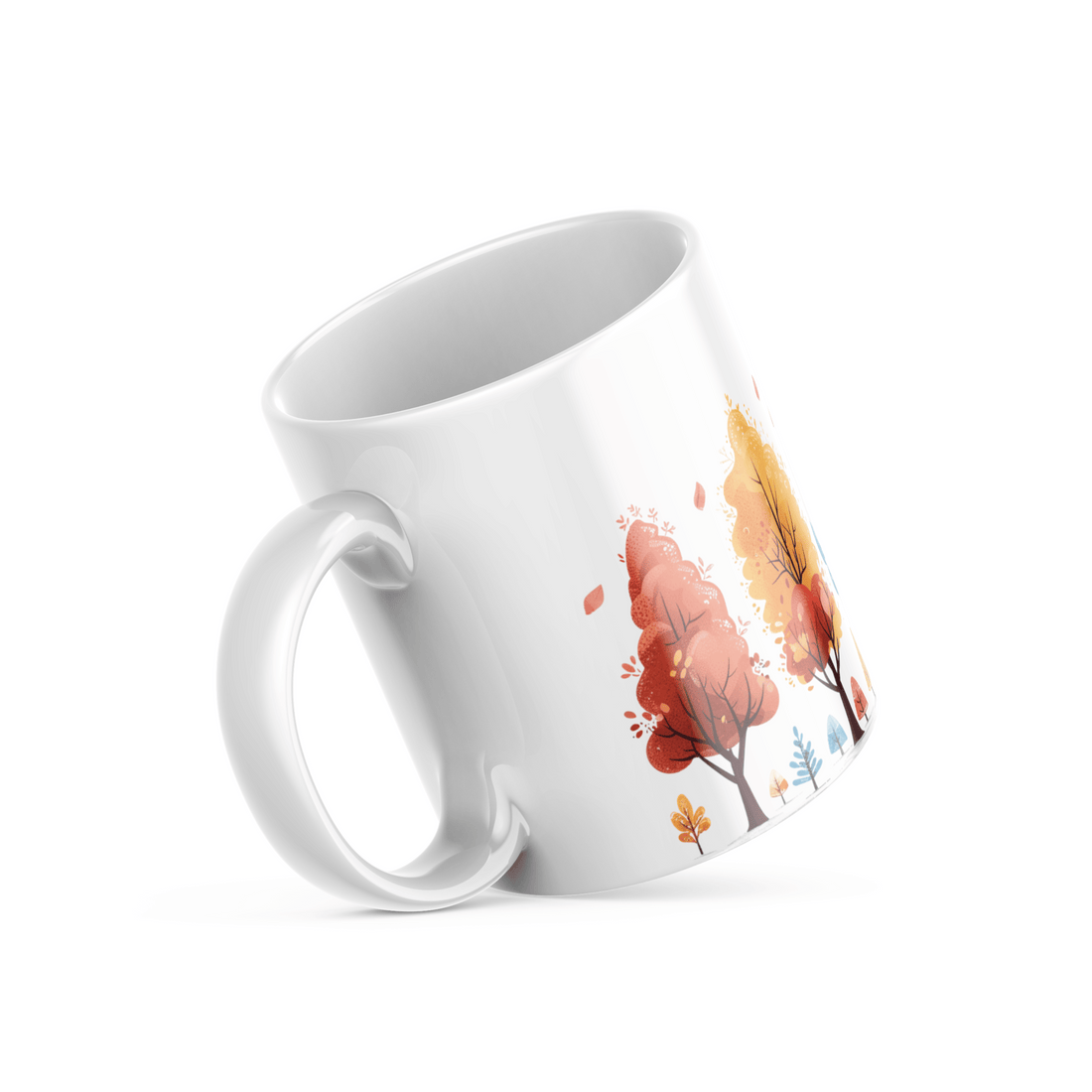 Colorful Seasons Mug Set | Enchanting Tree Design | Perfect for Nature Lovers