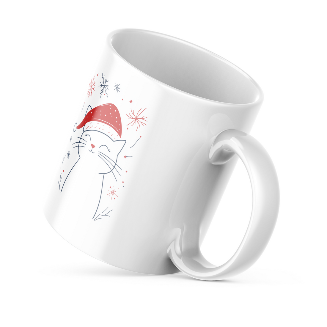 Christmas Cat Good Morning Mug | Festive Holiday Mug | Perfect Gift for Cat Lovers