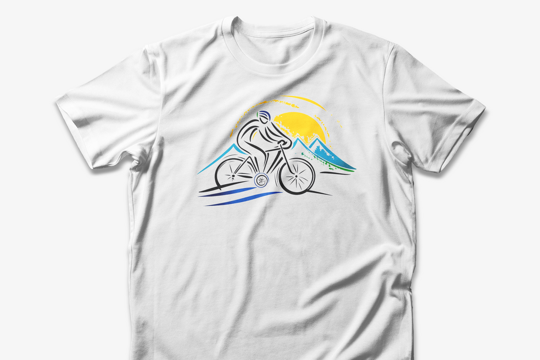 Mountain Biker" T-Shirt | Adventure Cycling Shirt | GifSunset Cycling T-Shirt | Adventure Bike Tee | Gift for Cyclists and Nature Lovers | Mountain Trail Biker Shirt | Outdoor Sportswear