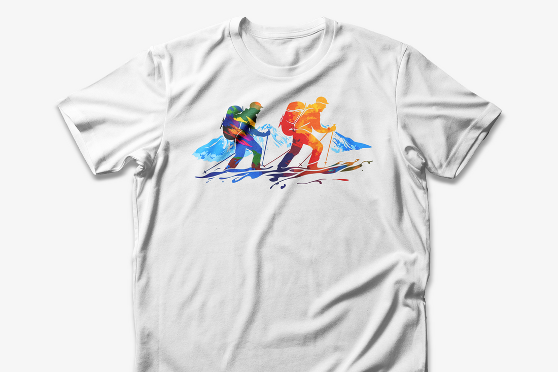 Mountain Hiking T-Shirt | Climbing and Trekking Tee | Outdoor Adventure Shirt | Gift for Hikers and Nature Lovers | Colorful Hiking Design