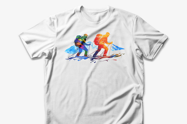 Mountain Hiking T-Shirt | Climbing and Trekking Tee | Outdoor Adventure Shirt | Gift for Hikers and Nature Lovers | Colorful Hiking Design