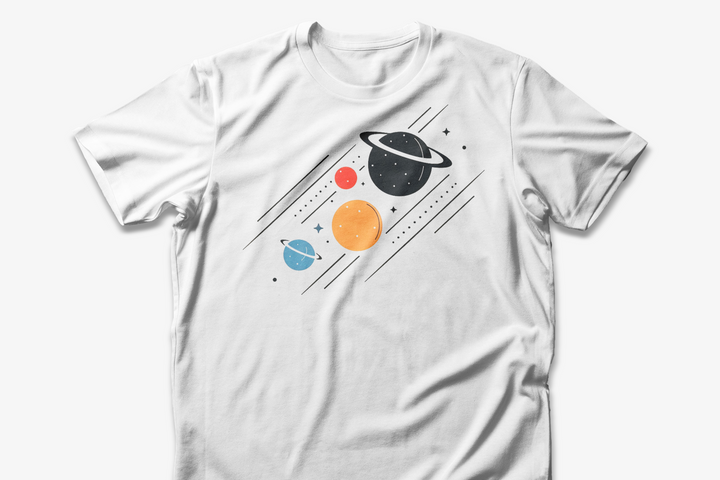 Colorful Planetary T-shirt | Space Exploration Design | Astronomy Lover Gift Tee