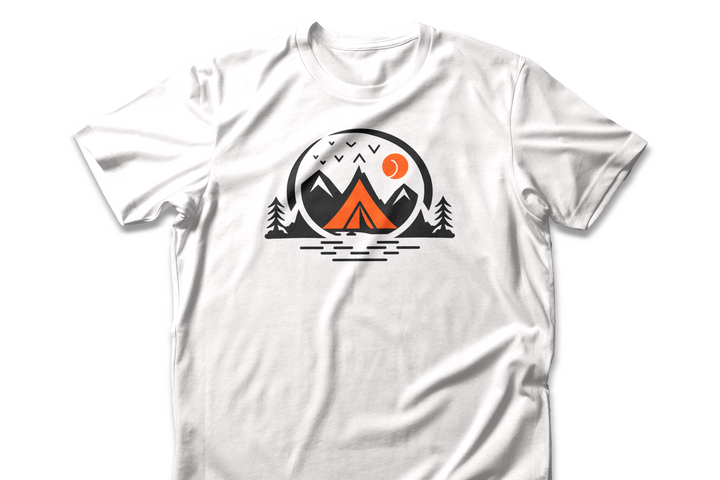 Mountain Camping T-shirt | Adventure Nature Design | Outdoor Enthusiast Graphic Tee