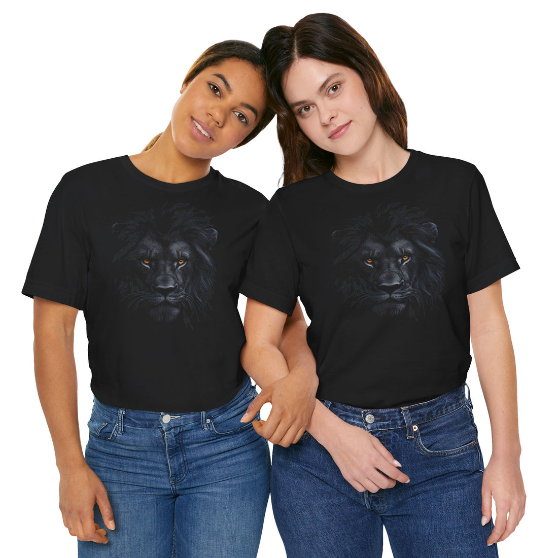 Black Lion Graphic T-Shirt | Artistic Lion Head Design on Black Cotton Tee | Comfortable and Stylish Unisex Shirt for Men and Women