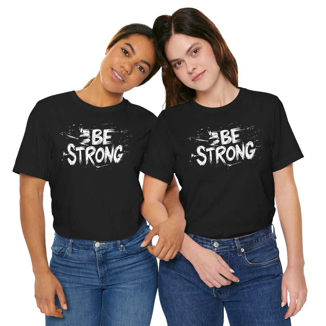 Be Strong T-Shirt | Black Cotton Tee with Motivational Text Design | Stylish and Comfortable Unisex Shirt