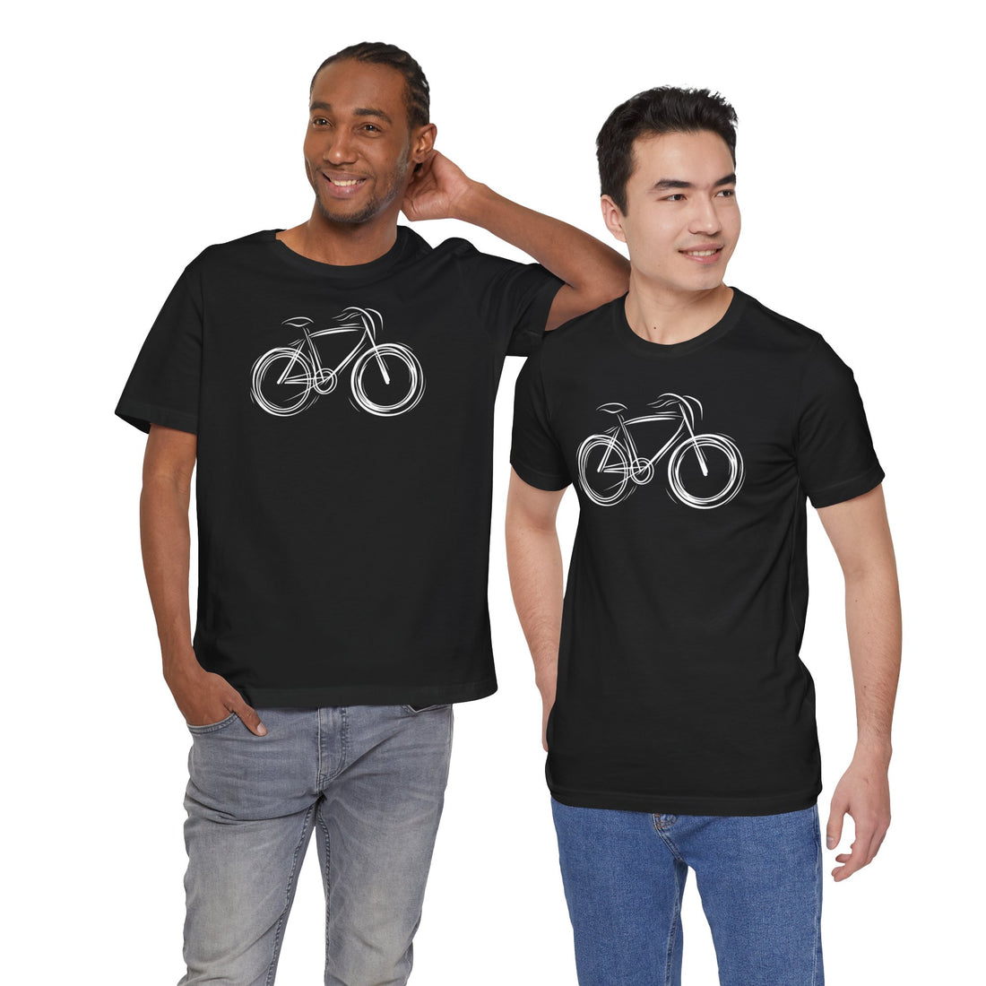 Minimalist Bike T-Shirt | Artistic Bicycle Design | Perfect Gift for Cycling Enthusiasts