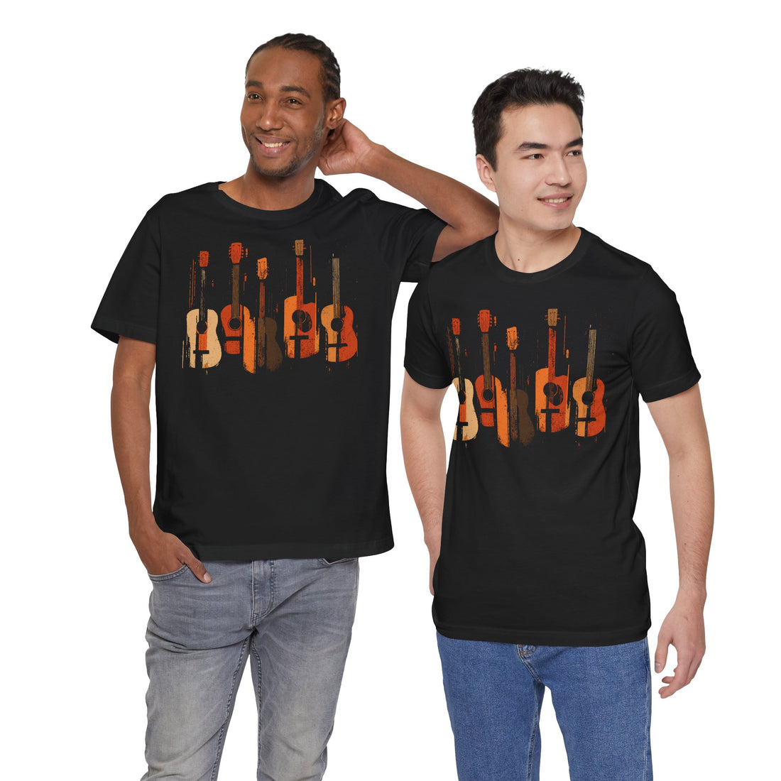 Guitar Silhouette T-Shirt – Vintage Music Graphic Tee