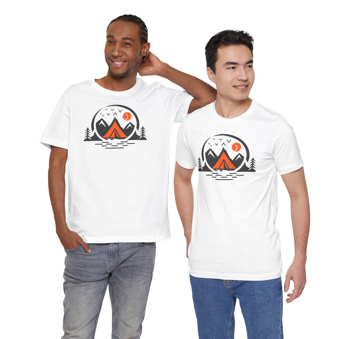 Mountain Camping T-shirt | Adventure Nature Design | Outdoor Enthusiast Graphic Tee