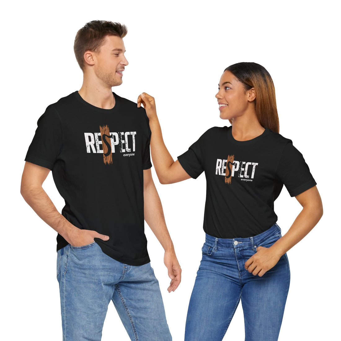 Respect-Everyone-T-Shirt - Equality-Graphic-Tee - Inspirational-Motivation-Shirt - Black-Cotton-Tee - Unity-Apparel - Social-Justice-Tshirt - Empowerment-Tee