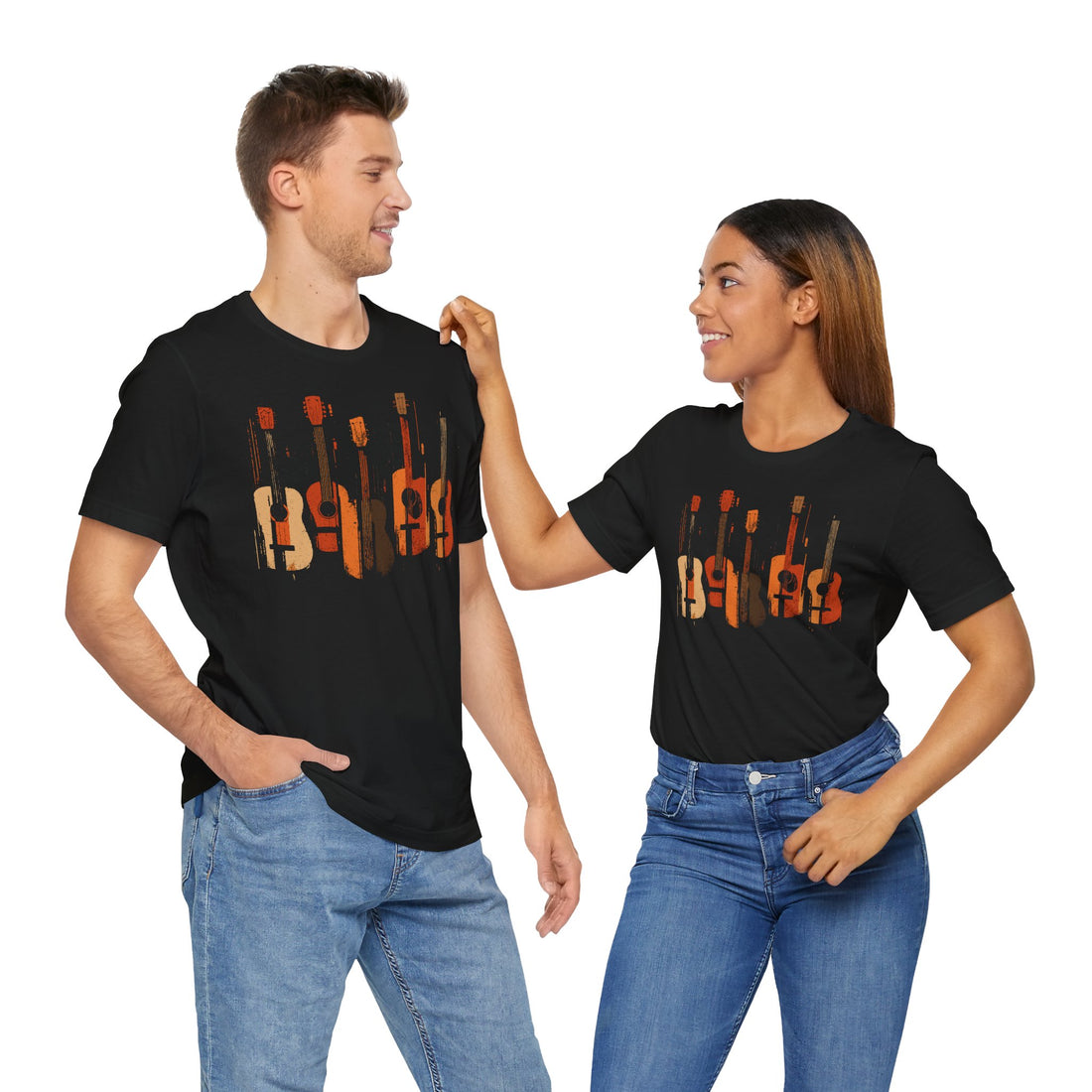Guitar Silhouette T-Shirt – Vintage Music Graphic Tee
