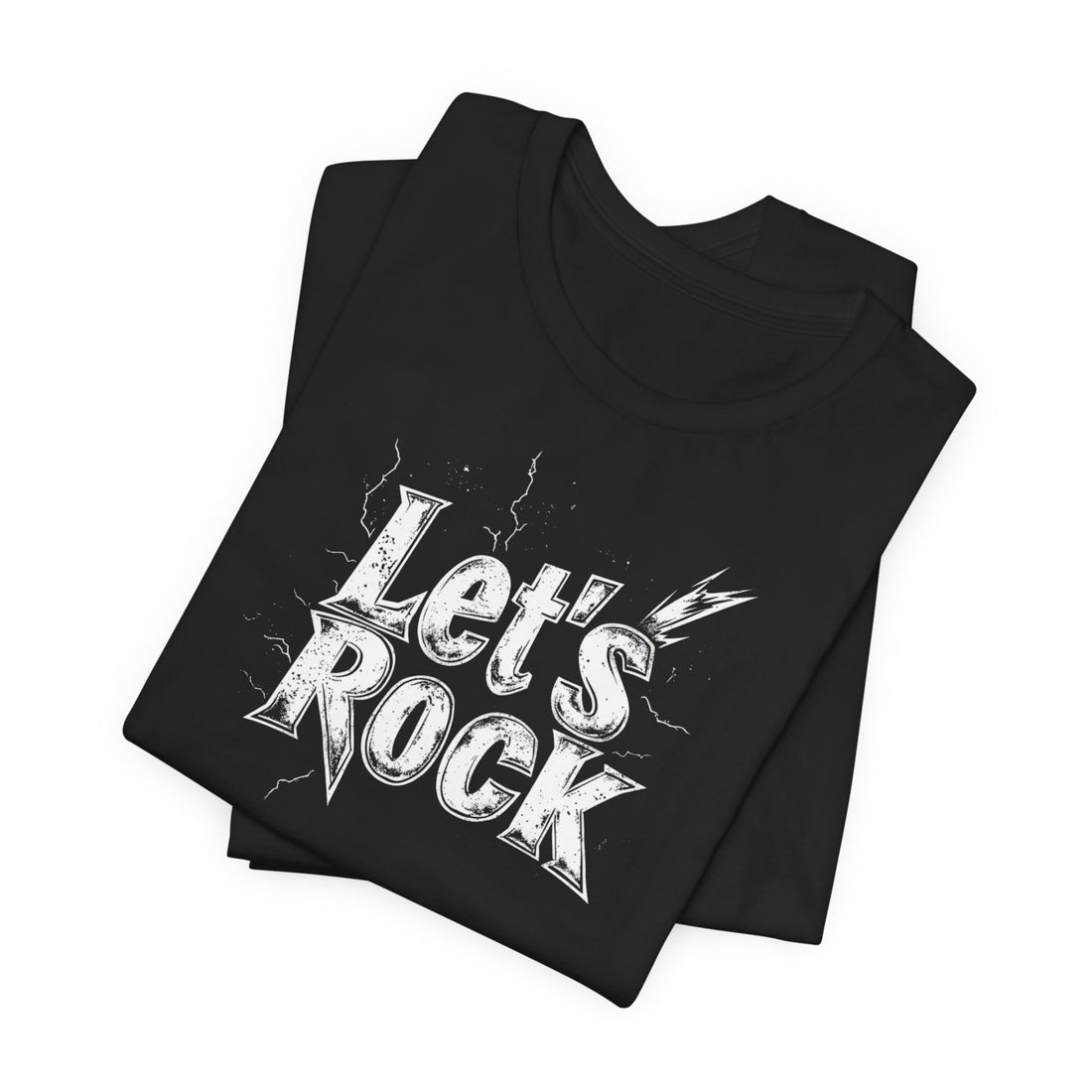 "Let's Rock" T-shirt | Bold Electric Design | Perfect Gift for Rock Music Lovers