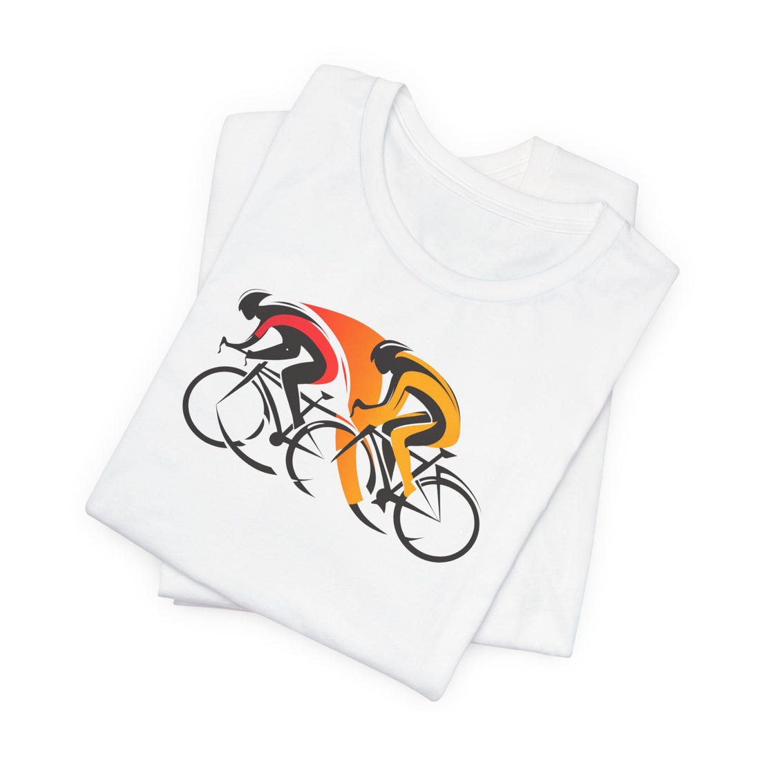 Cycling Duo T-shirt | Bold Racer Design | Perfect Gift for Cyclists