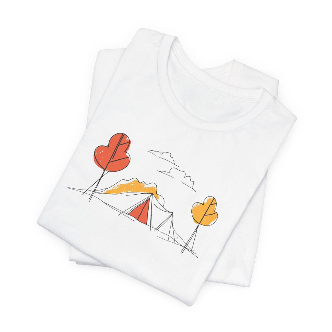 Minimalist Camping T-shirt | Outdoor Adventure Design | Camping Lover Gift Tee