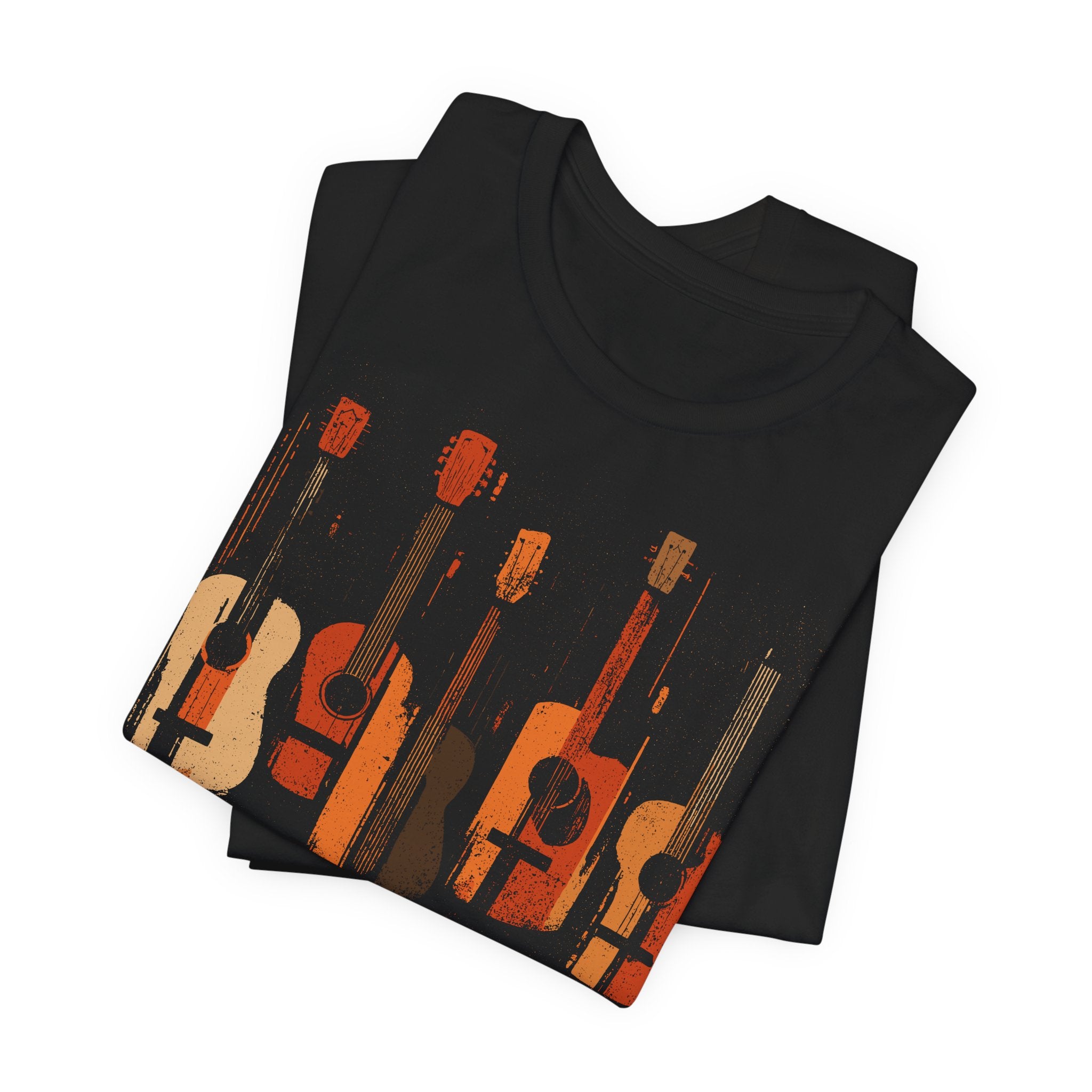 Guitar Silhouette T-Shirt – Vintage Music Graphic Tee