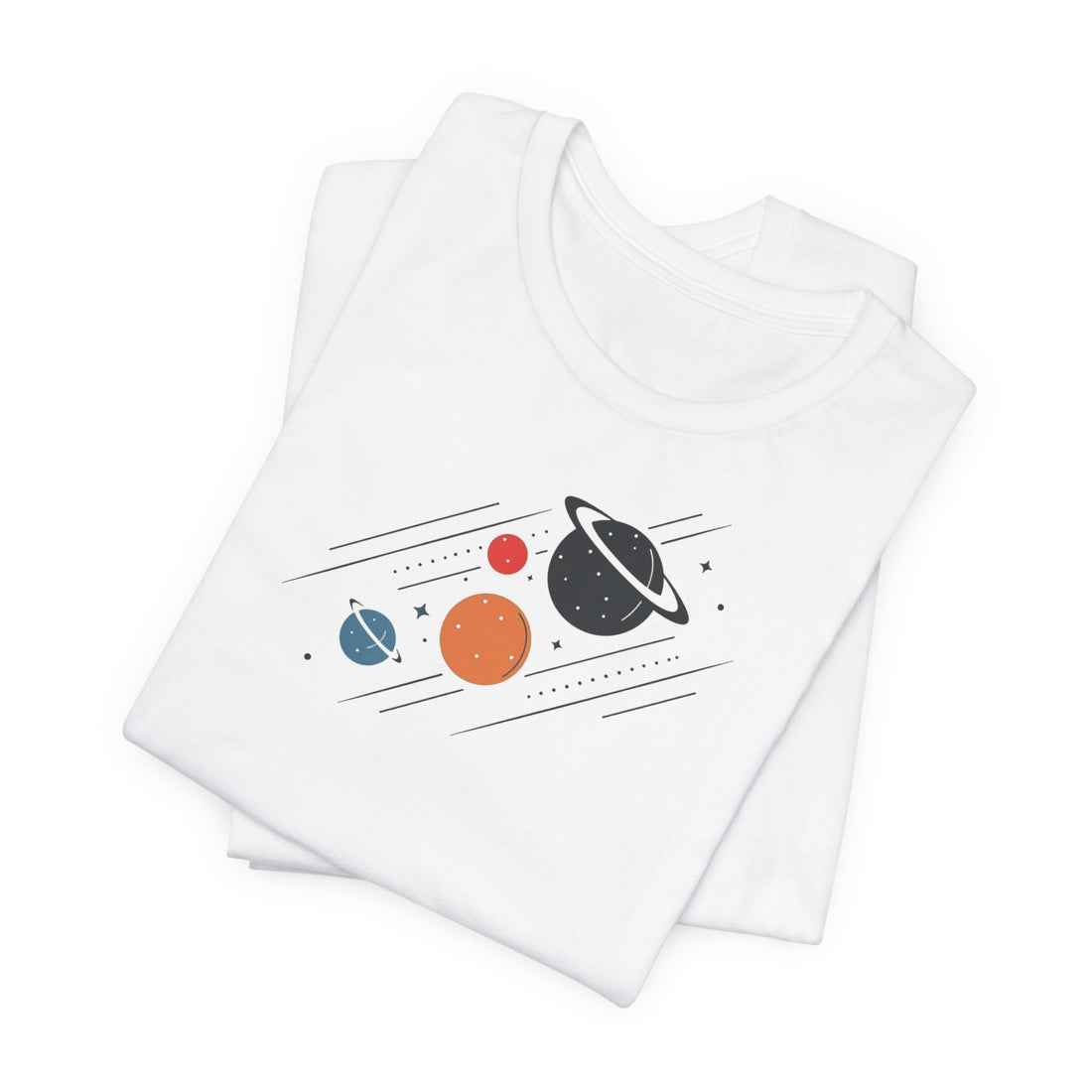 Colorful Planetary T-shirt | Space Exploration Design | Astronomy Lover Gift Tee