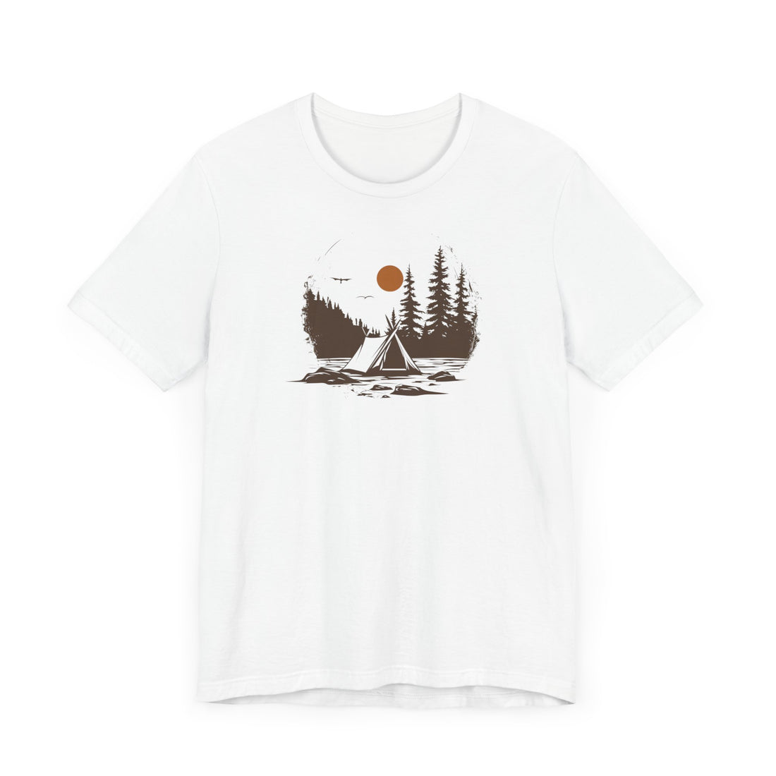 Rustic Camping Adventure T-shirt | Forest Tent Design | Nature Lover Gift Tee