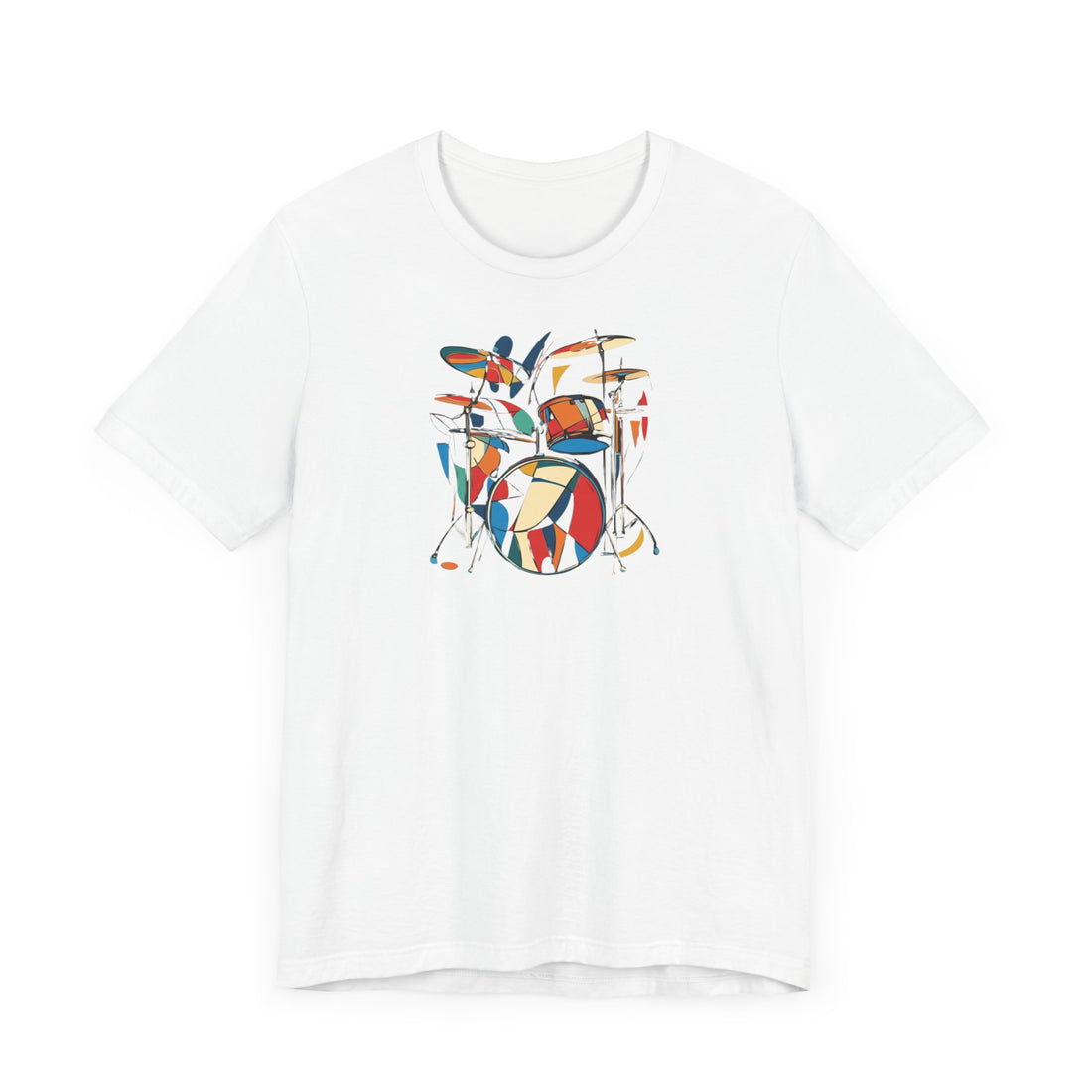 Abstract Drum Set T-shirt | Colorful Music Art Design | Perfect Gift for Drummers