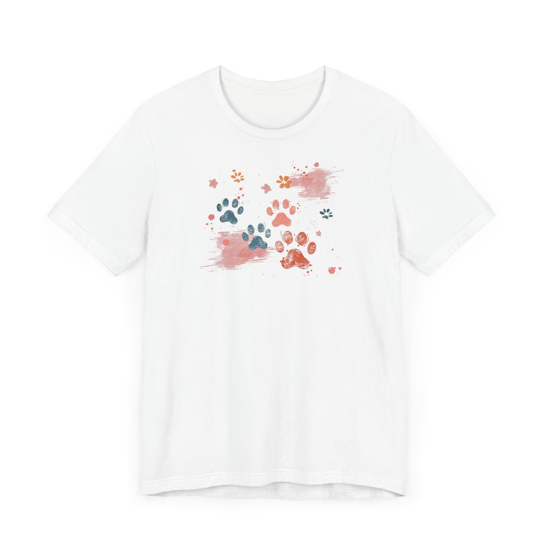 Colorful Paw Print T-shirt | Pet Lover Design | Cute Animal Gift Tee