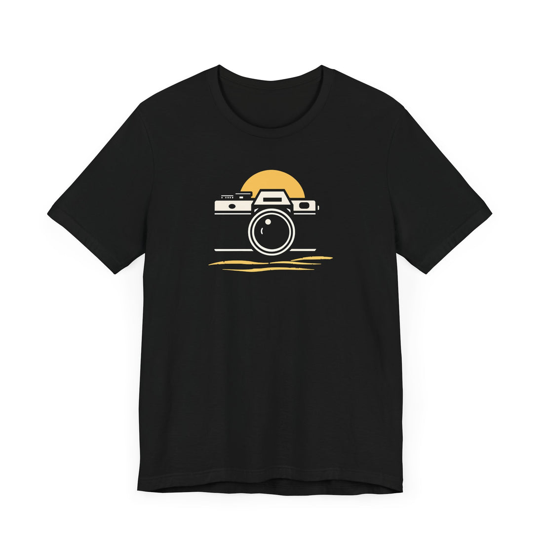 Vintage-Camera-T-Shirt - Photography-Enthusiast-Tee - Retro-Photographer-Apparel - Minimalist-Photography-Shirt - Creative-Lens-Lover-Design