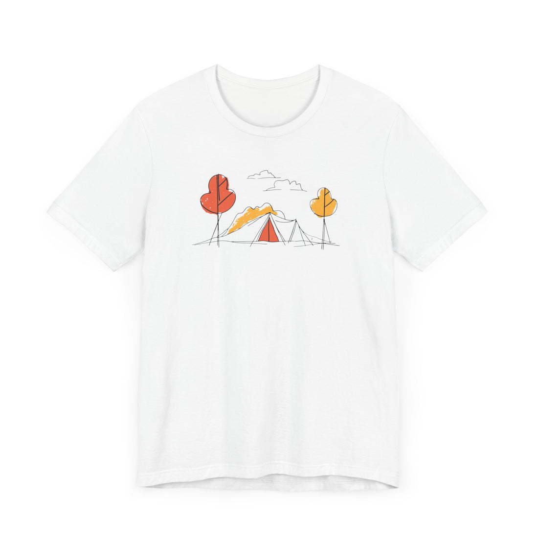 Minimalist Camping T-shirt | Outdoor Adventure Design | Camping Lover Gift Tee