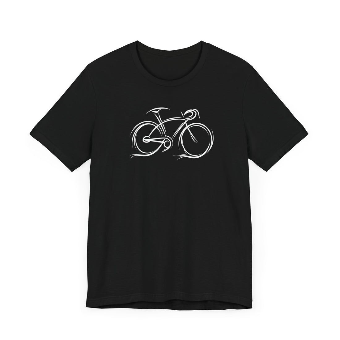 Minimalist Tribal Bike T-Shirt | Artistic Bicycle Design | Perfect Gift for Cycling Enthusiasts