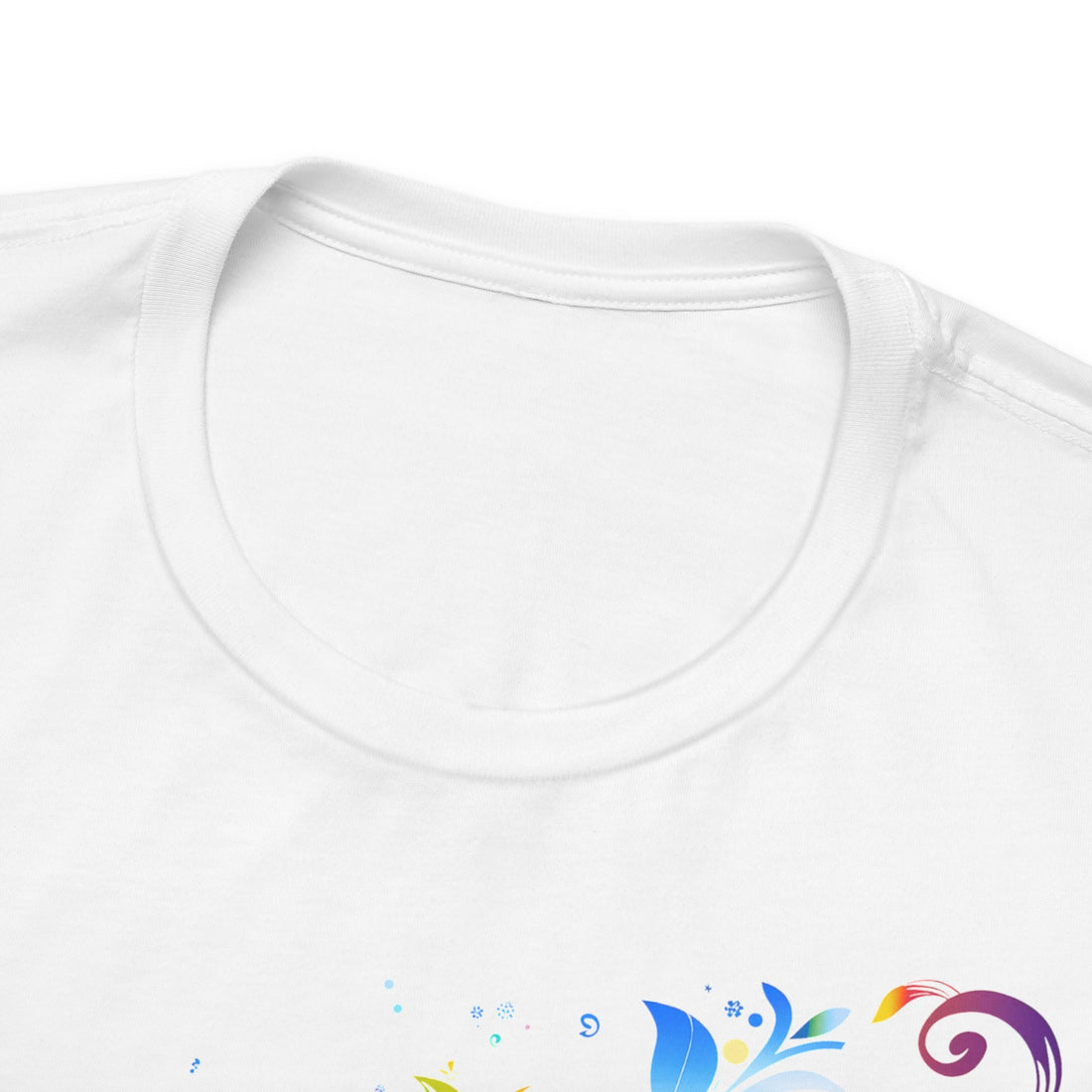 Colorful Butterfly T-Shirt | White Cotton Tee with Vibrant Butterfly Design | Stylish and Comfortable Unisex Shirt for Nature Lovers