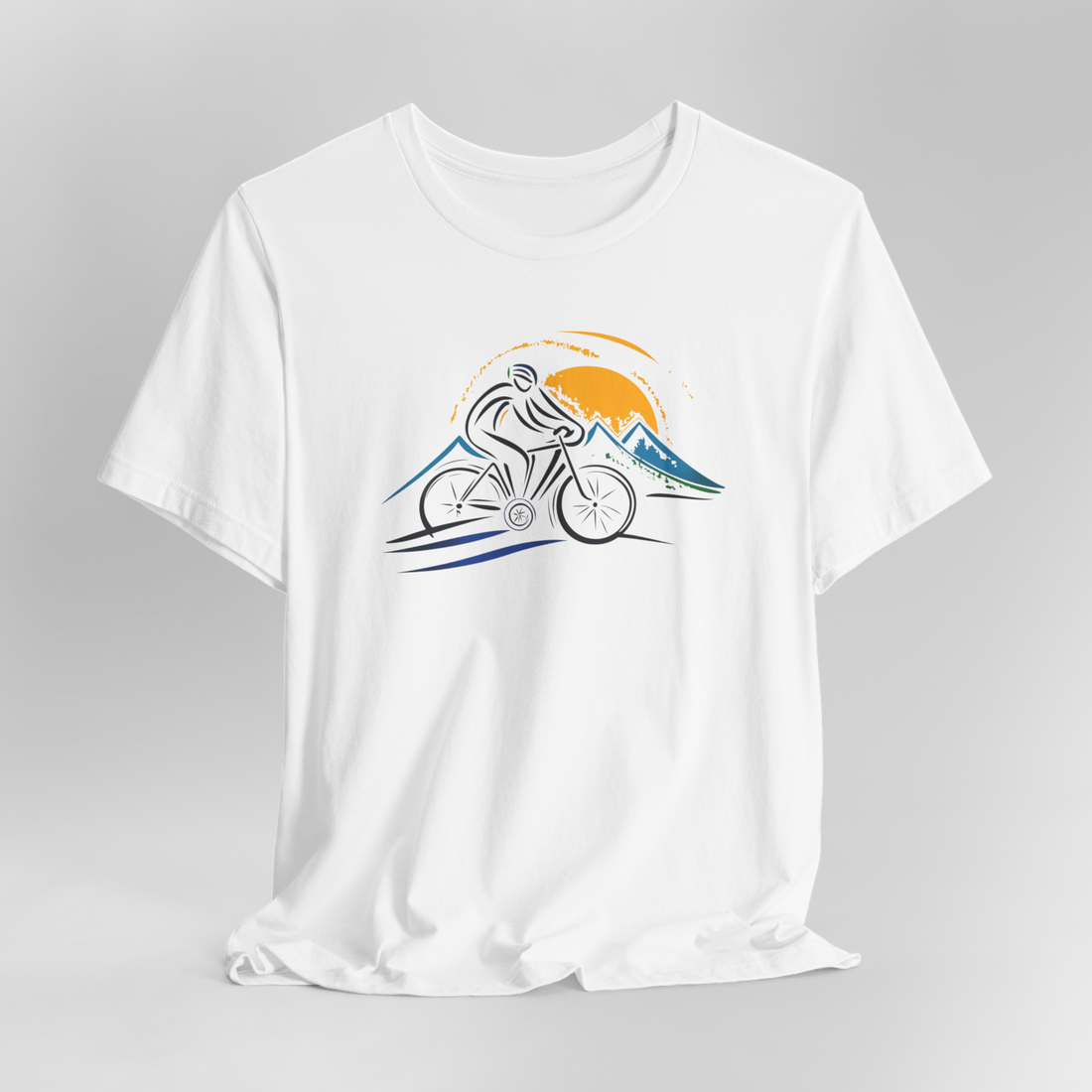 Mountain Biker" T-Shirt | Adventure Cycling Shirt | GifSunset Cycling T-Shirt | Adventure Bike Tee | Gift for Cyclists and Nature Lovers | Mountain Trail Biker Shirt | Outdoor Sportswear