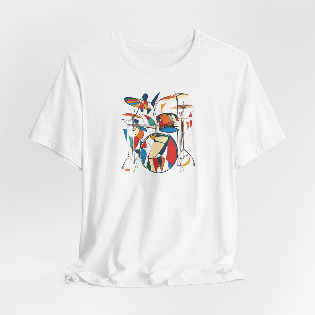 Abstract Drum Set T-shirt | Colorful Music Art Design | Perfect Gift for Drummers