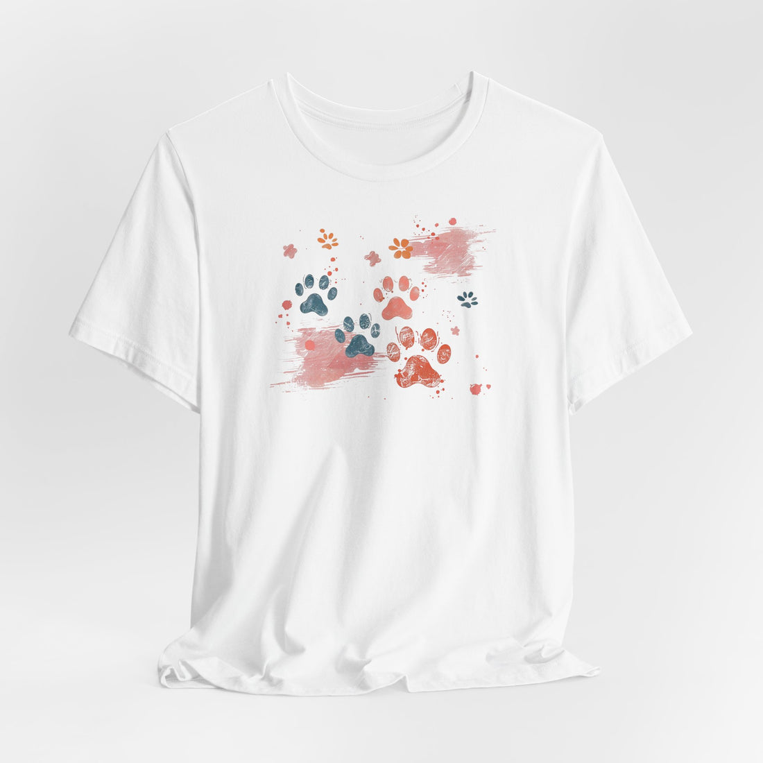 Colorful Paw Print T-shirt | Pet Lover Design | Cute Animal Gift Tee