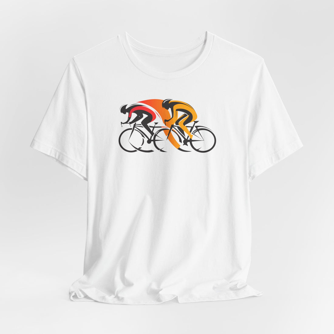 Cycling Duo T-shirt | Bold Racer Design | Perfect Gift for Cyclists