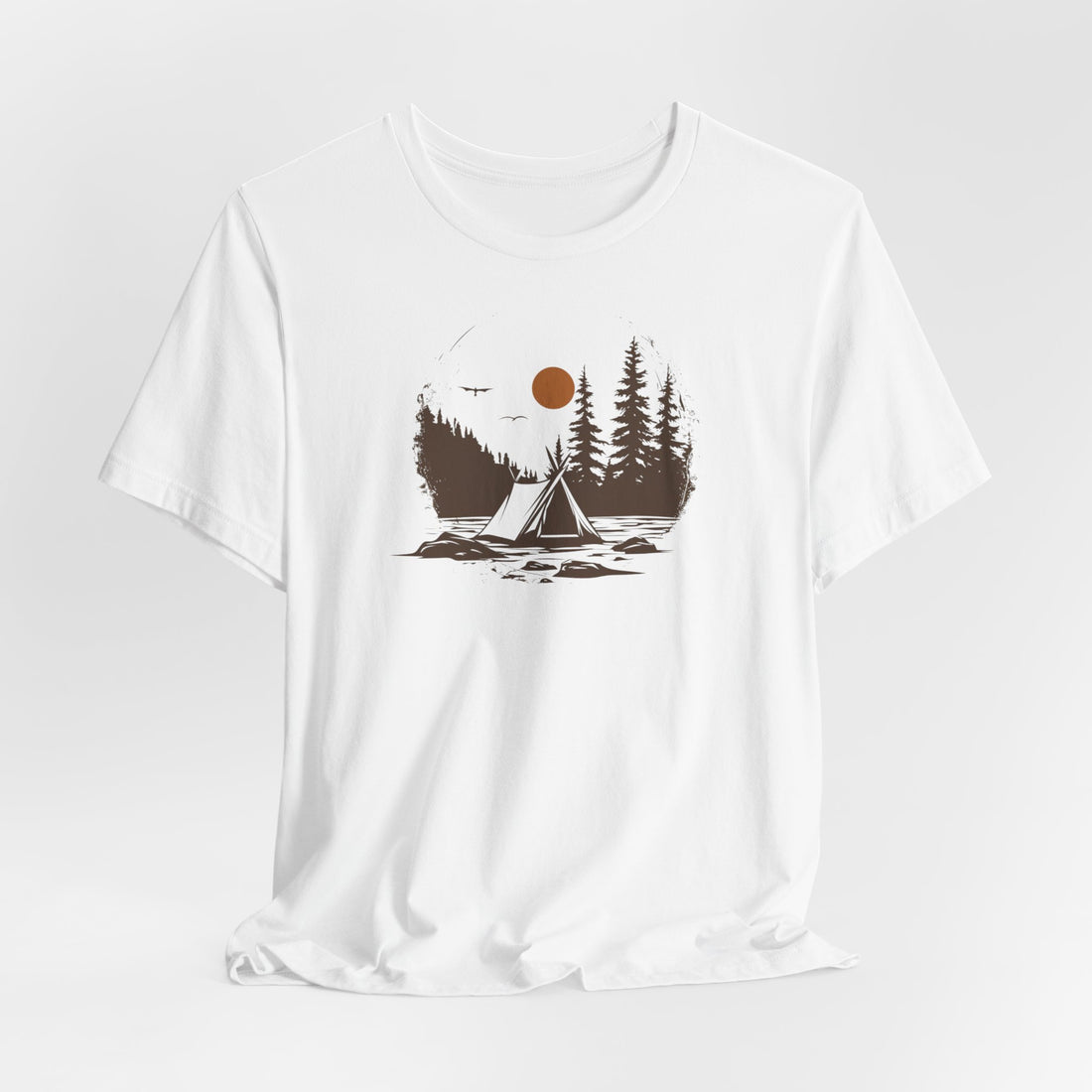 Rustic Camping Adventure T-shirt | Forest Tent Design | Nature Lover Gift Tee