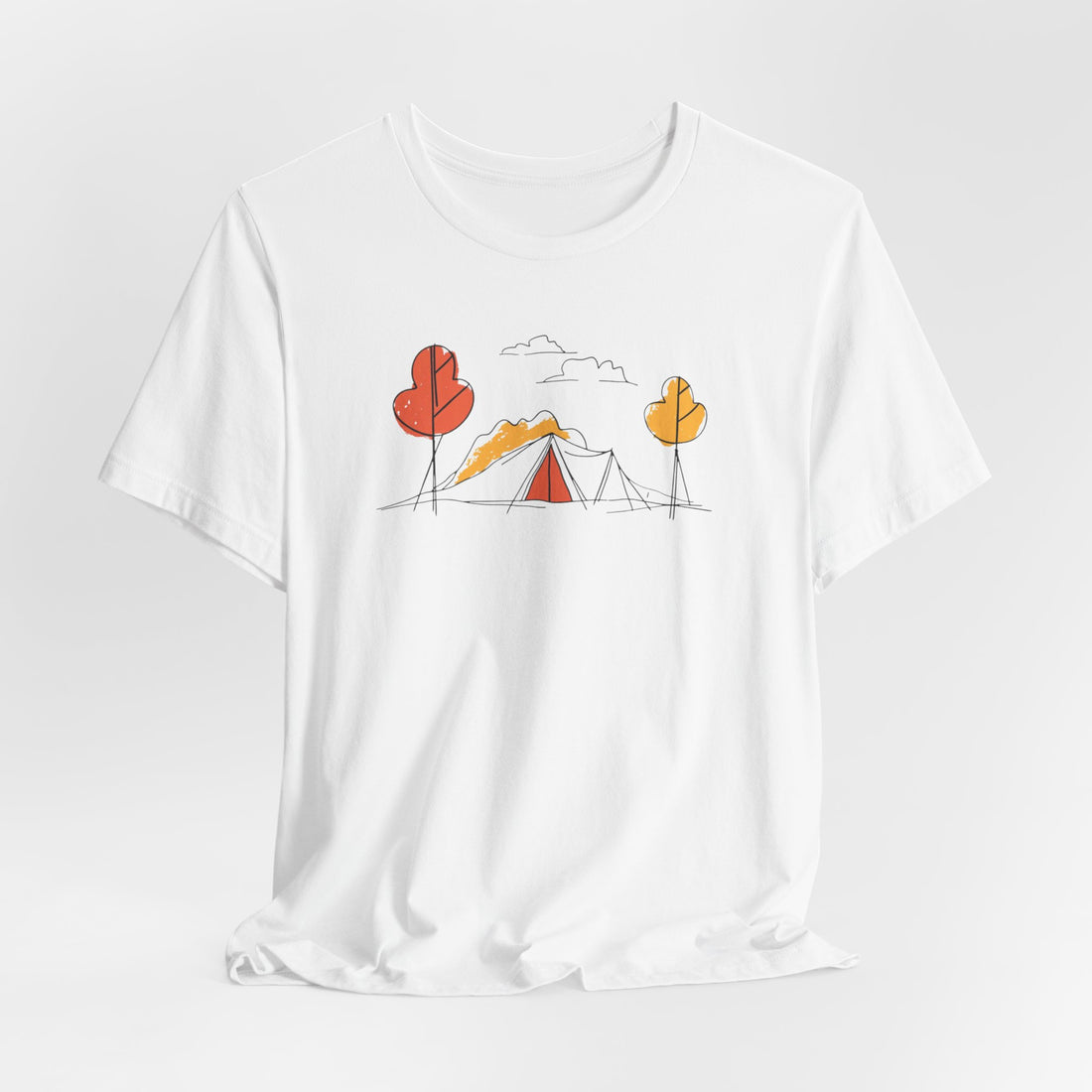 Minimalist Camping T-shirt | Outdoor Adventure Design | Camping Lover Gift Tee