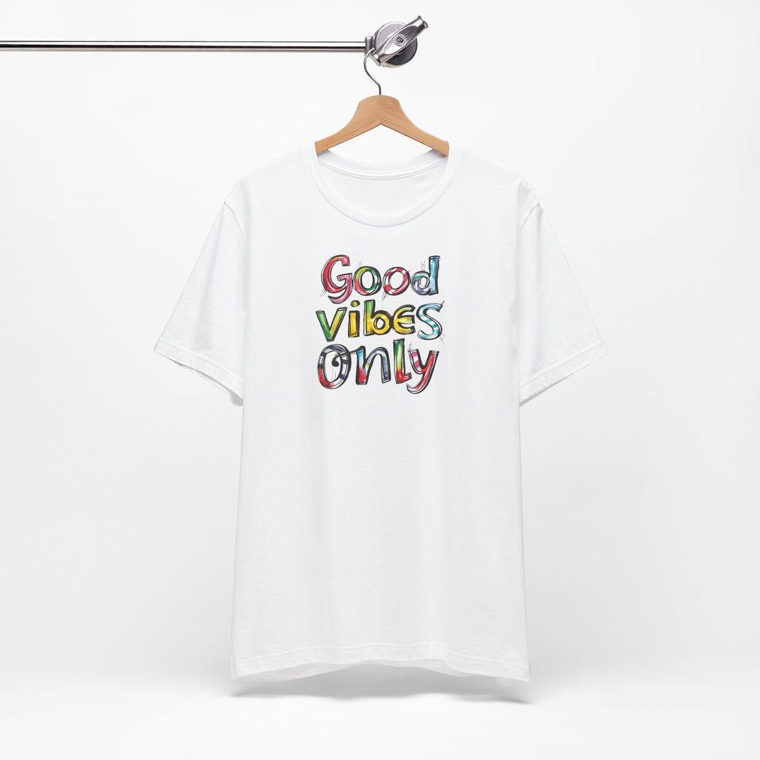 Good Vibes Only T-shirt | Colorful Positive Message | Inspirational Gift Tee