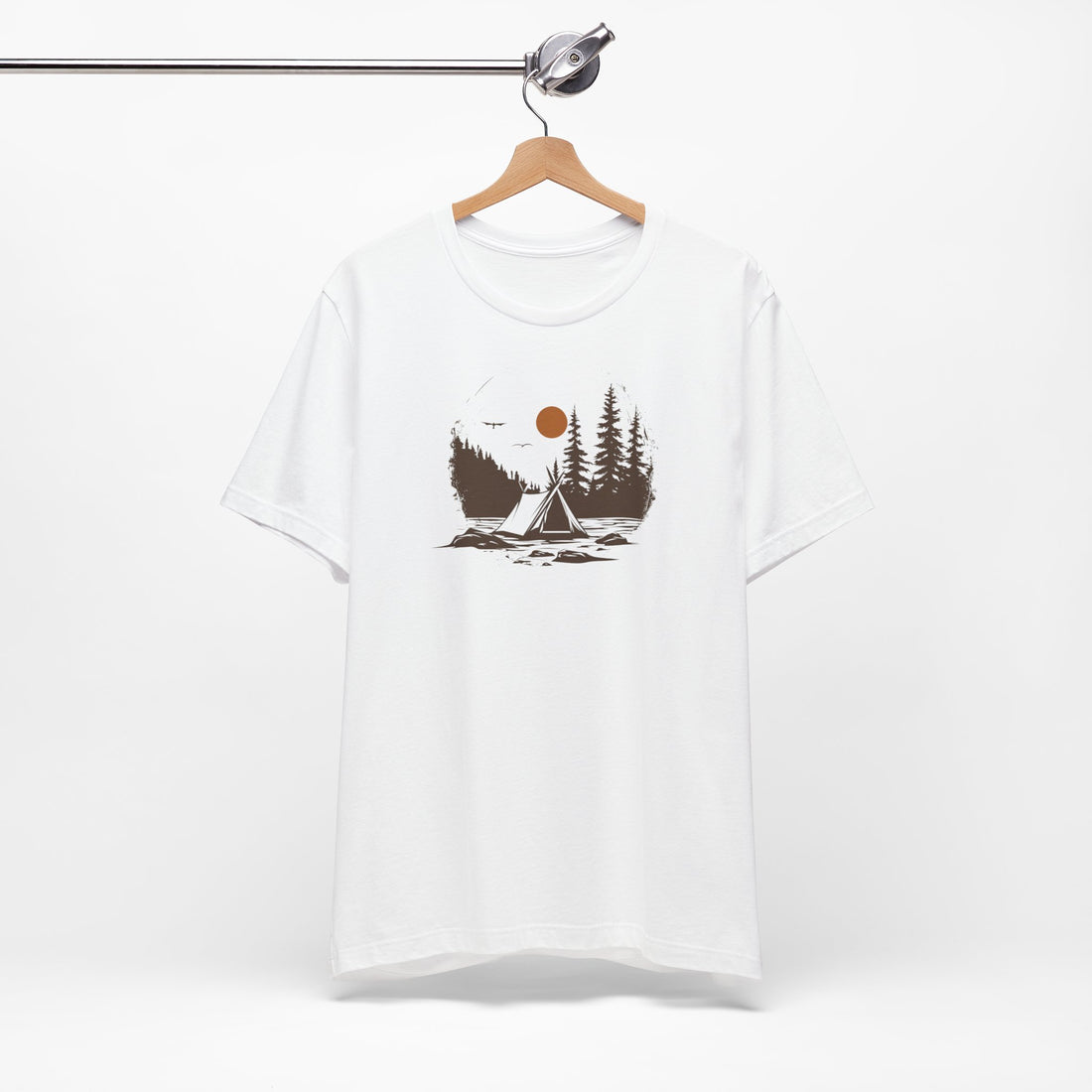 Rustic Camping Adventure T-shirt | Forest Tent Design | Nature Lover Gift Tee