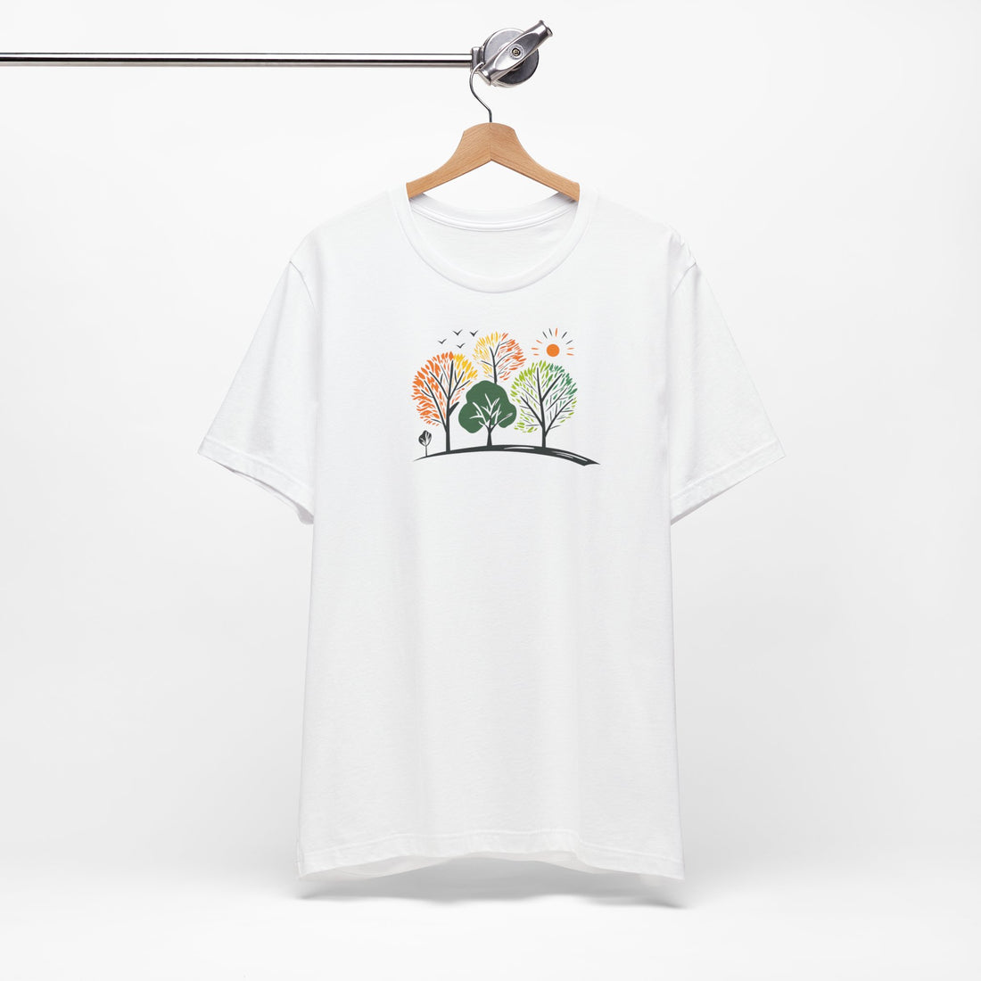 Colorful Forest Trees T-shirt | Nature-Inspired Design | Gift for Nature Lovers