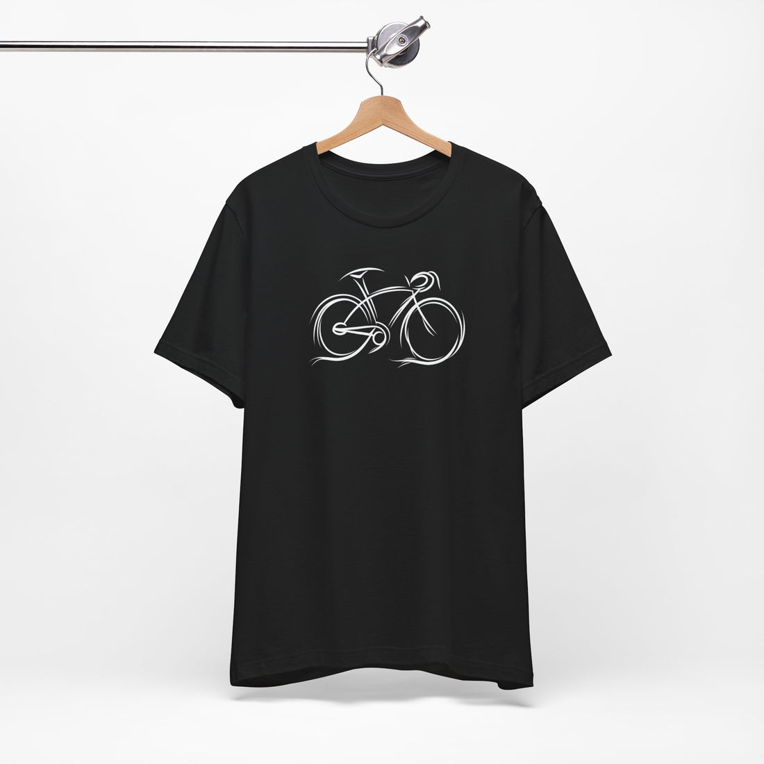 Minimalist Tribal Bike T-Shirt | Artistic Bicycle Design | Perfect Gift for Cycling Enthusiasts