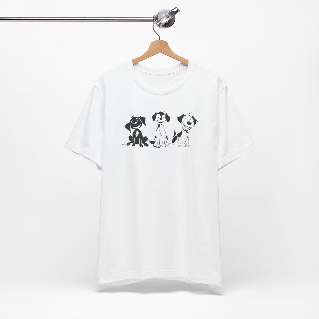 Happy Puppies T-shirt | Cute Dog Trio Design | Fun Gift for Dog Lovers