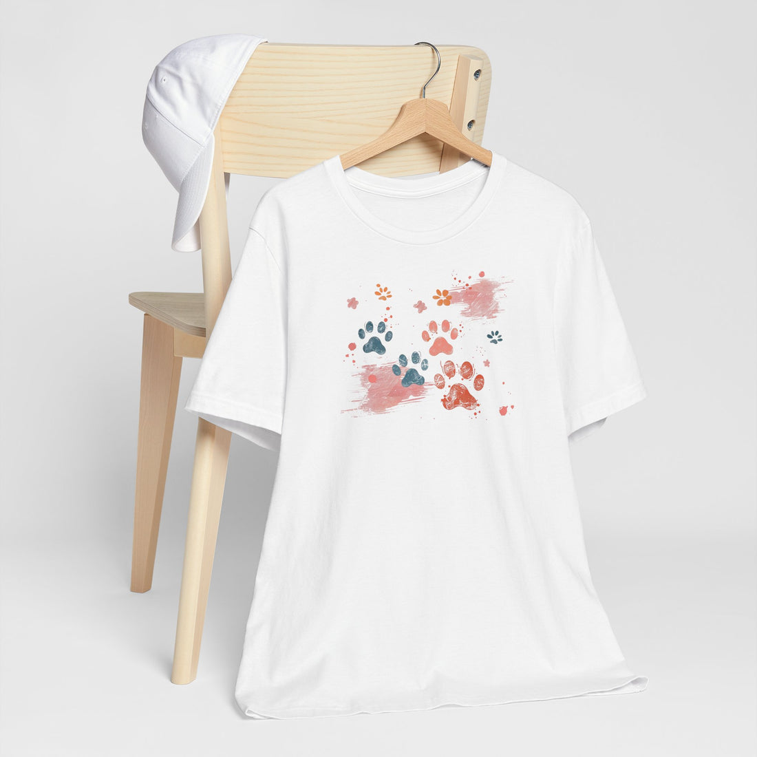 Colorful Paw Print T-shirt | Pet Lover Design | Cute Animal Gift Tee